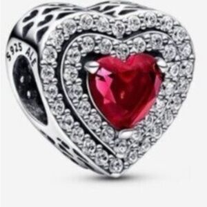 Pandora Sparkling Levelled Heart Charm